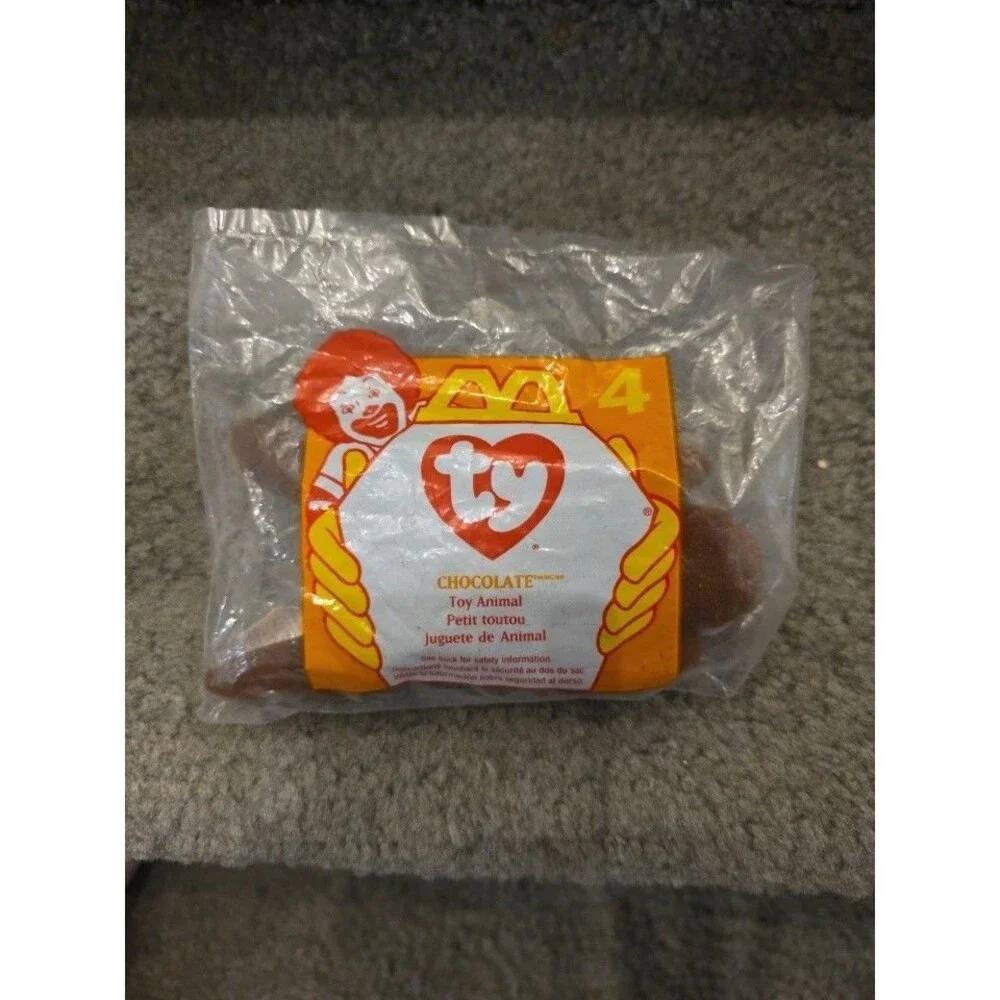 Ty 4107 Scoop the Pelican & Chocolate Beanie Babies